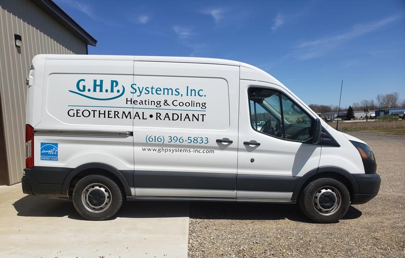 Truck of Heating Contractor in Holland, MI ❘ G.H.P Systems, Inc